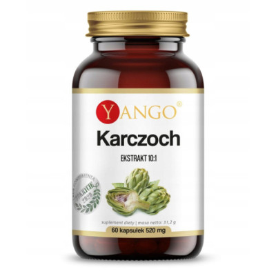 Yango KARCZOCH ekstrakt 10:1 60kaps. wsparcie: TRAWIENIE ZDROWA WĄTROBA
