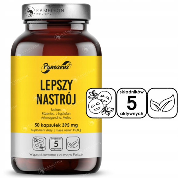 Yango Panaseus LEPSZY NASTRÓJ Ashwagandha Melisa Różeniec L-TRYPTOFAN 50kps Yango Panaseus LEPSZY NASTRÓJ Ashwagandha Melisa Różeniec L-TRYPTOFAN 50kps
