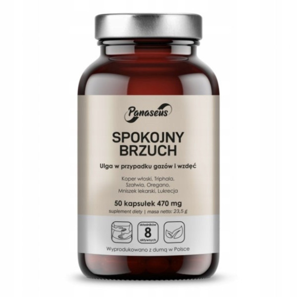 Yango Panaseus SPOKOJNY BRZUCH 50kps Naturalny skład TRIPHALA KOPER MNISZEK Yango Panaseus SPOKOJNY BRZUCH 50kps Naturalny skład TRIPHALA KOPER MNISZEK