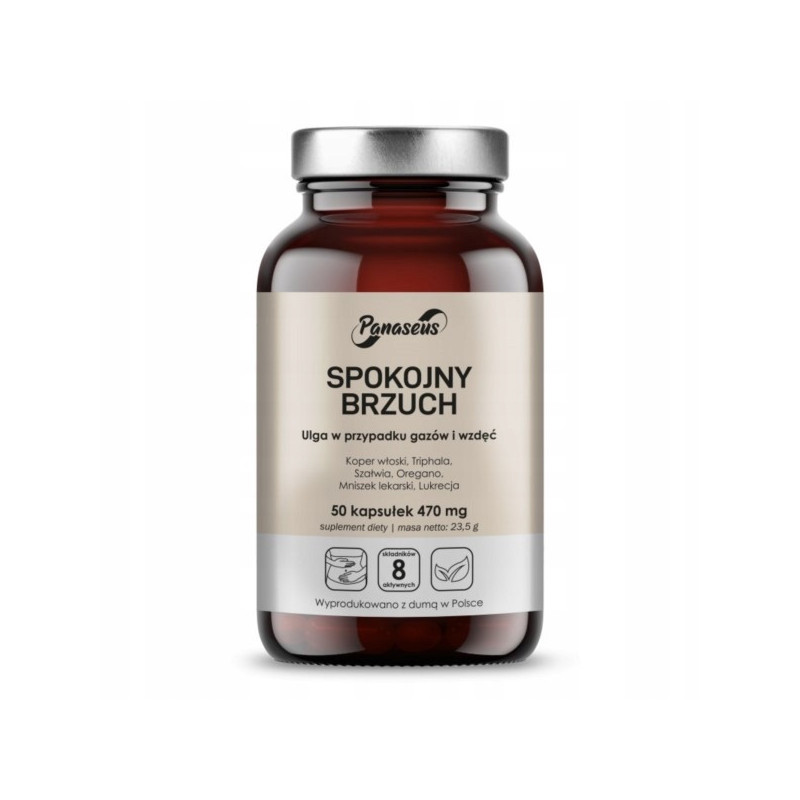 Yango Panaseus SPOKOJNY BRZUCH 50kps Naturalny skład TRIPHALA KOPER MNISZEK