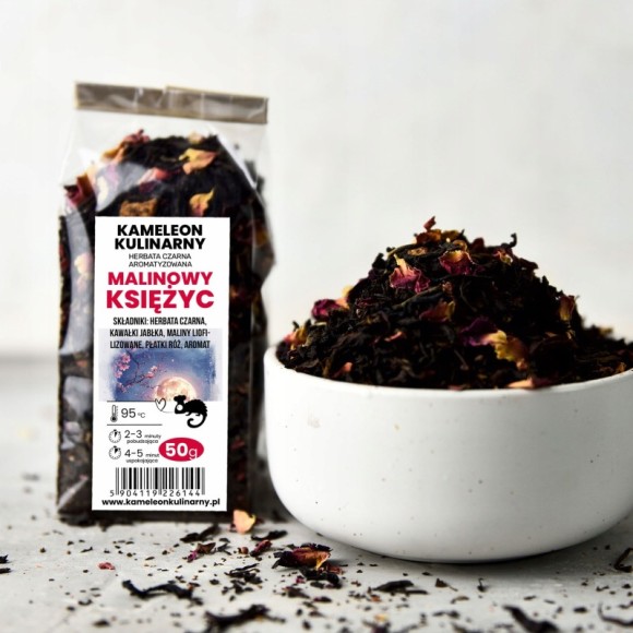KAMELEON KULINARNY HERBATA CZARNA aromatyzowana MALINOWY