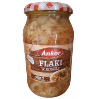 FLAKI WOŁOWE W ROSOLE gotowe danie mięsne 900g DUŻY SŁOIK