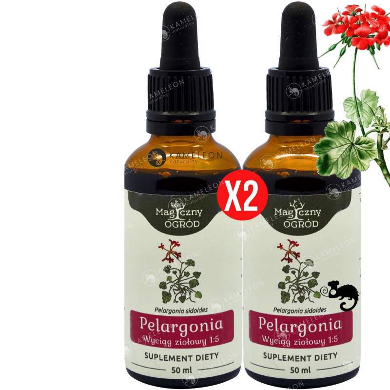 2x PELARGONIA AFRYKAŃSKA WYCIĄG 50ml