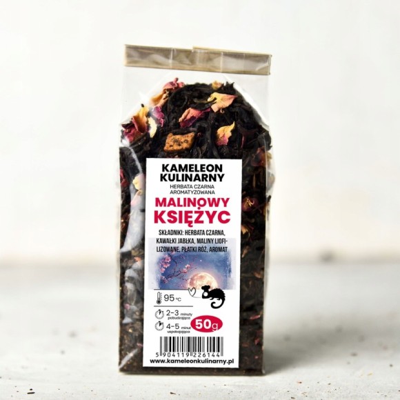 KAMELEON KULINARNY HERBATA CZARNA aromatyzowana MALINOWY