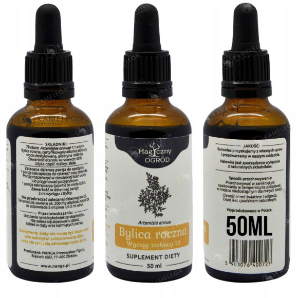 BYLICA ROCZNA ARTEMISIA WYCIĄG ziół 50ml NANGA wsparcie: PRAWIDŁOWY CUKIER BYLICA ROCZNA ARTEMISIA WYCIĄG ziół 50ml NANGA wsparcie: PRAWIDŁOWY CUKIER