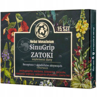 HERBAL MONASTERIUM SINUGRIP na ZATOKI 15 kapsułek 7 składników aktywnych