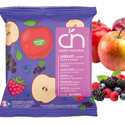 CRISPY NATURAL - Jabłko suszone o smaku owoców leśnych 18g
