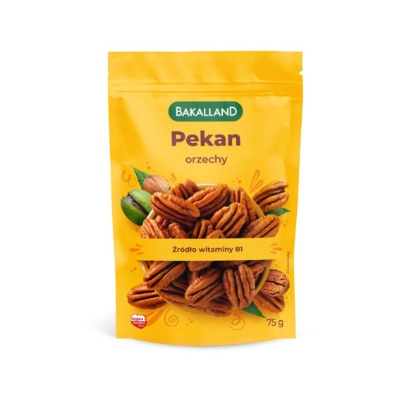Bakalland ORZECHY PEKAN 75g ŁUSKANE źródło witaminy B1