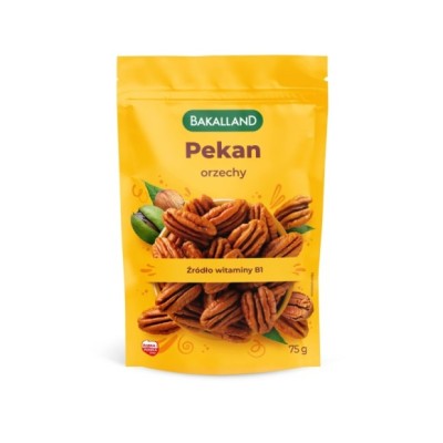 Bakalland ORZECHY PEKAN 75g ŁUSKANE źródło witaminy B1