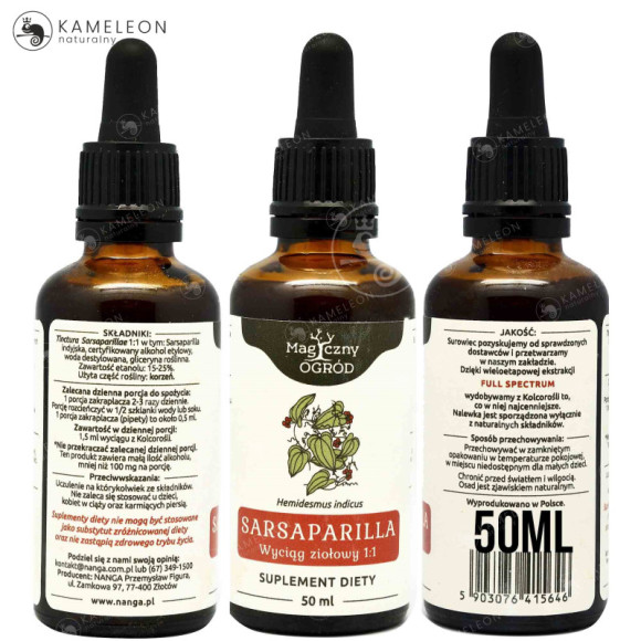 SARSAPARILLA NALEWKA 50ml NANGA wsparcie: UKŁAD NERWOWY STAWY ODTRUWANIE SARSAPARILLA NALEWKA 50ml NANGA wsparcie: UKŁAD NERWOWY STAWY ODTRUWANIE