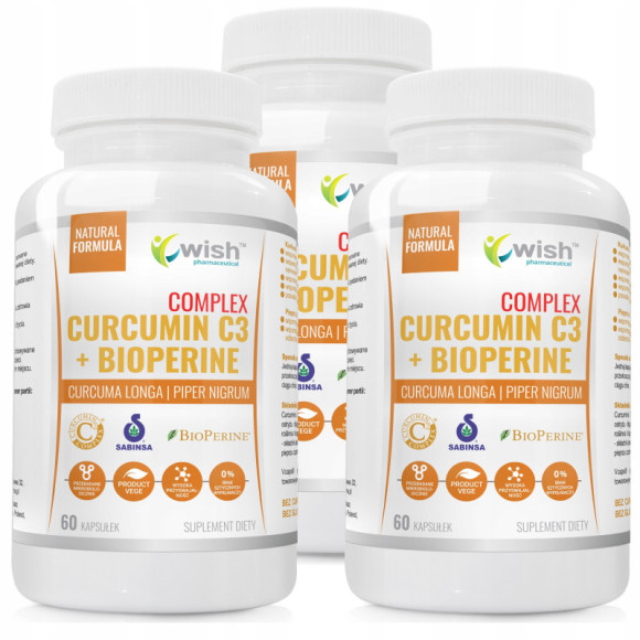 WISH CURCUMIN C3 + BIOPERINE 60kaps WISH CURCUMIN C3 + BIOPERINE 60kaps