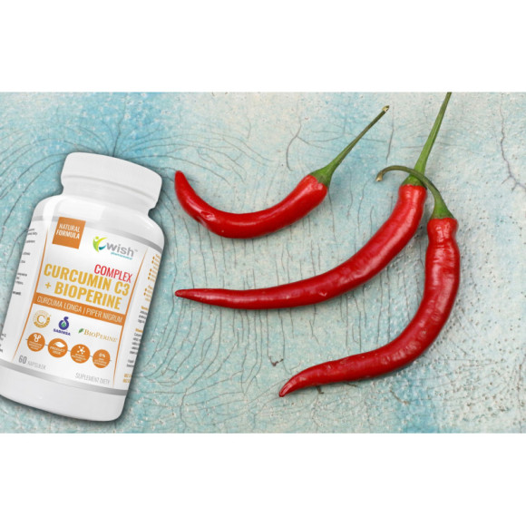 WISH CURCUMIN C3 + BIOPERINE 60kaps WISH CURCUMIN C3 + BIOPERINE 60kaps