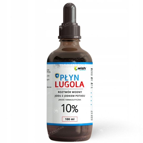 WISH PŁYN LUGOLA 10% czysty JOD JODEK POTASU 100ml