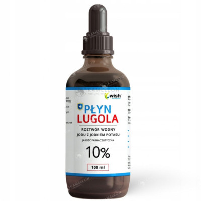 WISH PŁYN LUGOLA 10% czysty JOD JODEK POTASU 100ml