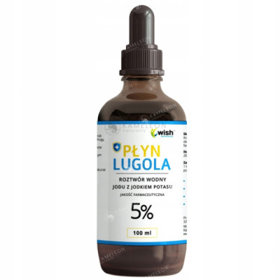 WISH PŁYN LUGOLA 5% czysty JOD JODEK POTASU 100ml