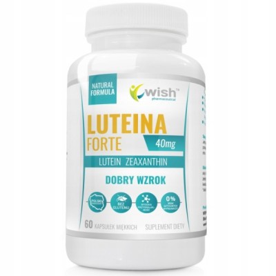 Wish LUTEINA FORTE MAX 40mg NATURALNA + Zeaxantyna 60k