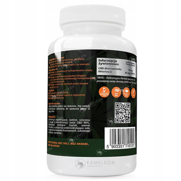 WISH Cannabis CBD 10mg + WITAMINA C 80mg ODPORNOŚĆ WISH Cannabis CBD 10mg + WITAMINA C 80mg ODPORNOŚĆ