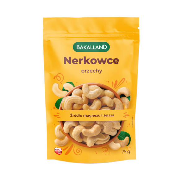ORZECHY NERKOWCA całe 75g NERKOWIEC BAKALLAND magnez żelazo