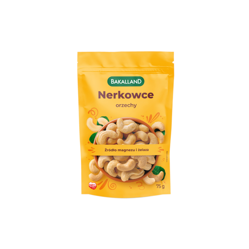 ORZECHY NERKOWCA całe 75g NERKOWIEC BAKALLAND magnez żelazo