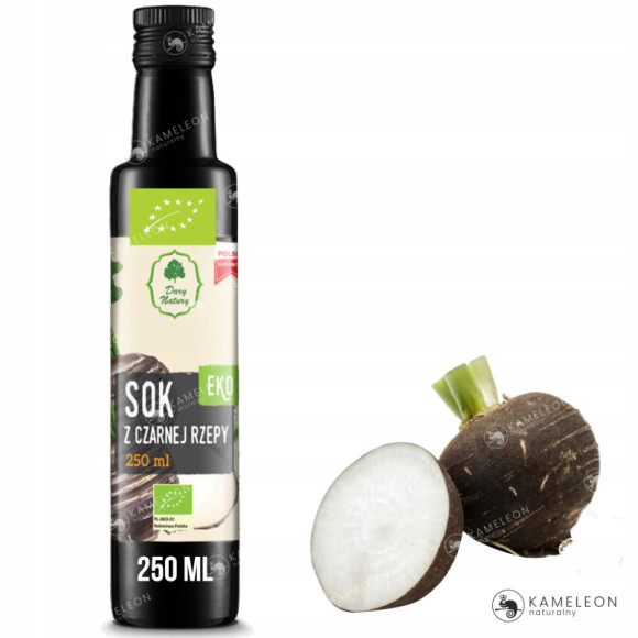 SOK Z CZARNEJ RZEPY ekologiczny 250ml DARYNATURY wsparcie TRAWIENIE WĄTROBA SOK Z CZARNEJ RZEPY ekologiczny 250ml DARYNATURY wsparcie TRAWIENIE WĄTROBA