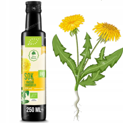 SOK Z MNISZKA LEKARSKIEGO mniszek lekarski ekologiczn EKO 250ml DARY NATURY