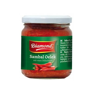 Diamond PASTA Z CHILLI OSTRY SOS SAMBAL OELEK 200G