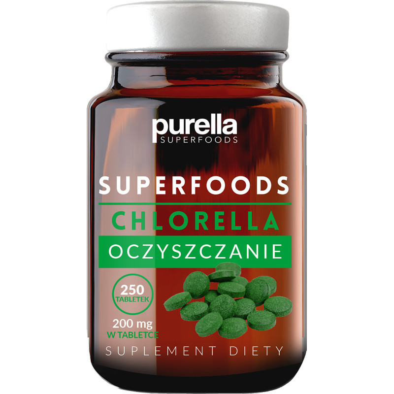 Chlorella purella superfoods Oczyszczenie 250 tabletek