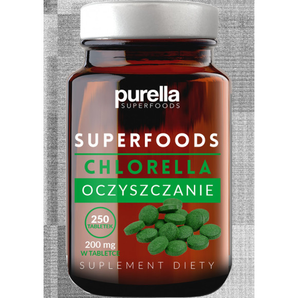 Chlorella purella superfoods Oczyszczenie 250 tabletek