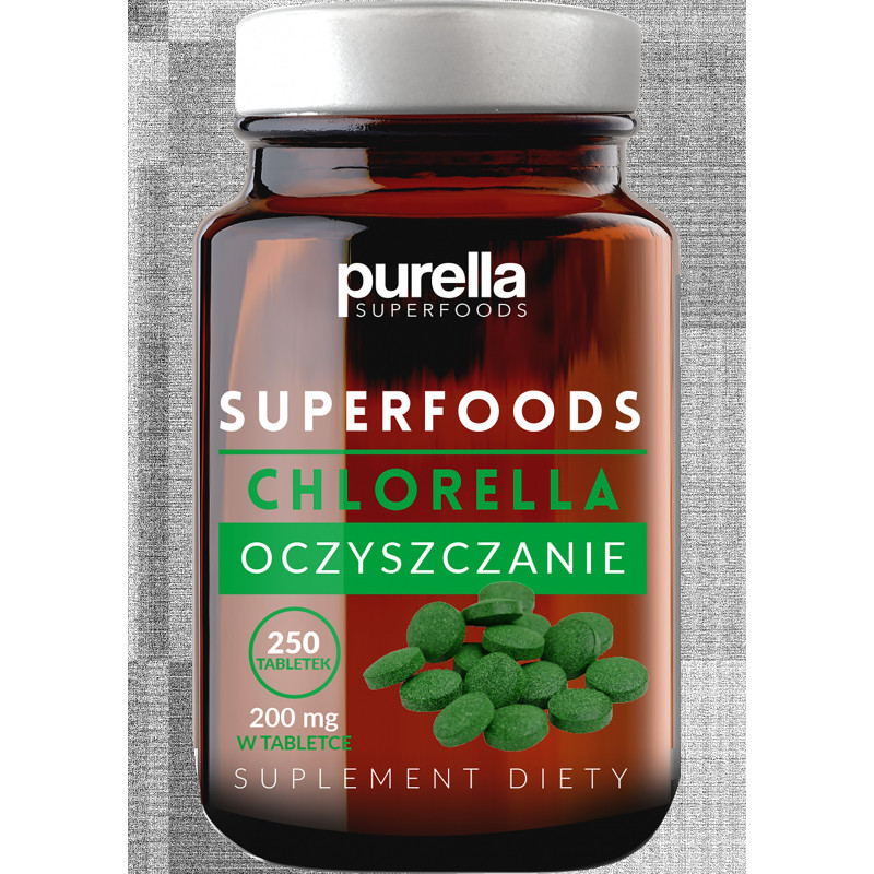 Chlorella purella superfoods Oczyszczenie 250 tabletek