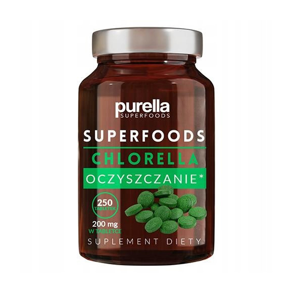 Chlorella purella superfoods Oczyszczenie 250 tabletek