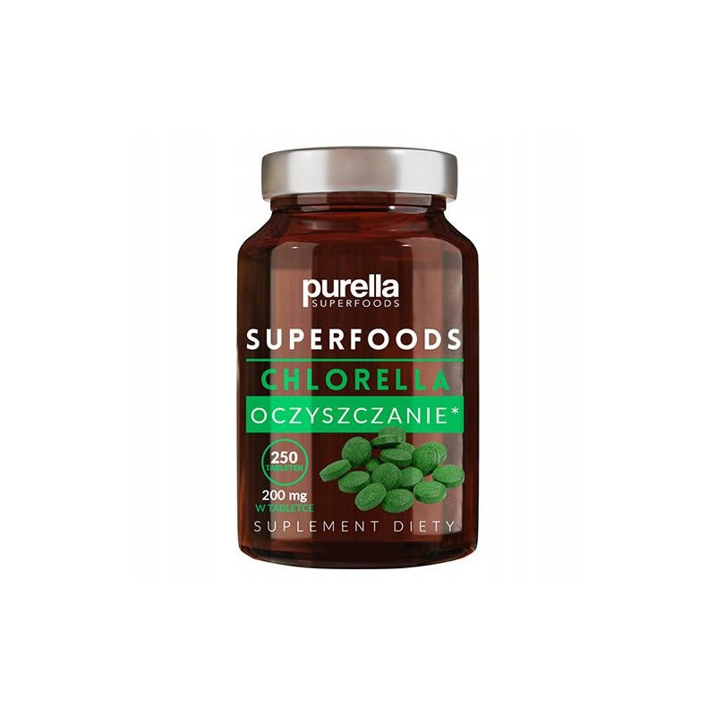 Chlorella purella superfoods Oczyszczenie 250 tabletek
