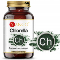 Yango CHLORELLA 450mg rozerwane ściany komórkowe wsparcie: ODPORNOŚĆ 90kps