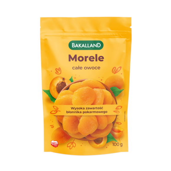 BAKALLAND MORELE SUSZONE CAŁE OWOCE 100G błonnik
