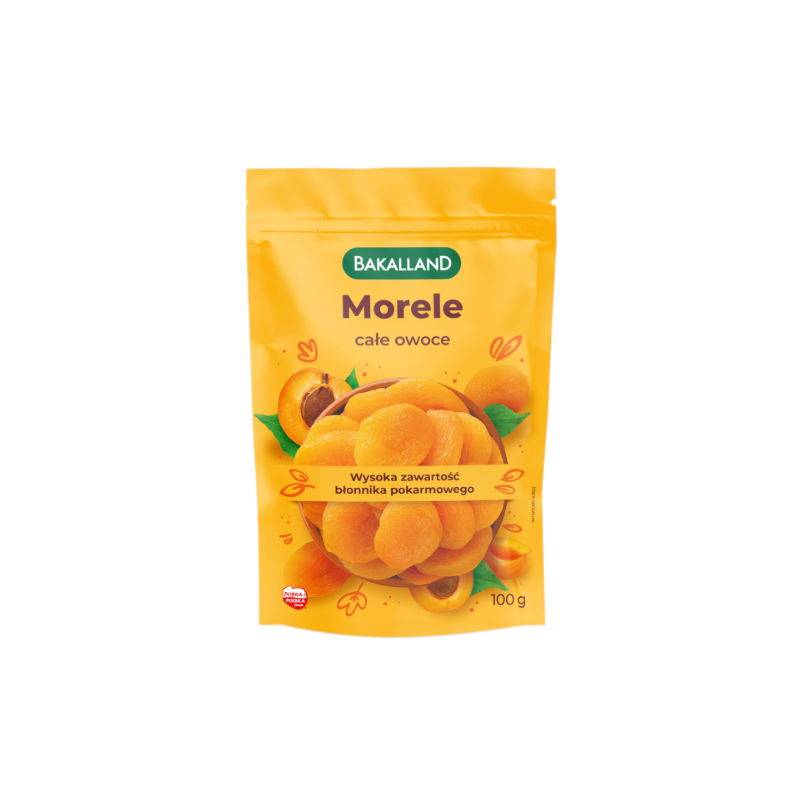 BAKALLAND MORELE SUSZONE CAŁE OWOCE 100G błonnik