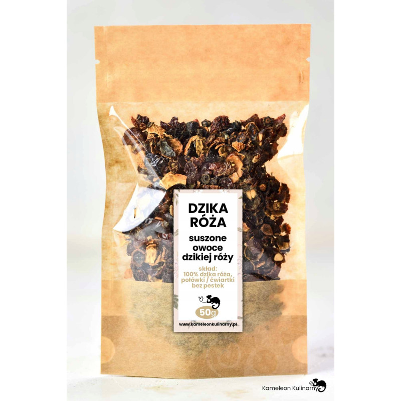 DZIKA RÓŻA suszone OWOCE DZIKIEJ RÓŻY 50g