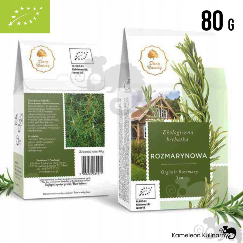 herbata ROZMARYNOWA ziołowo-owocowa ROZMARYN 80g