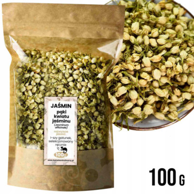 JAŚMIN JASMINUM suszone pączki kwiatów I.gat 100g