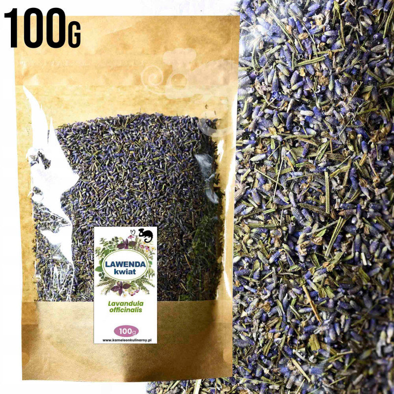 LAWENDA LEKARSKA kwiaty kwiat suszony susz na mole dekoracje 100g 0,1KG