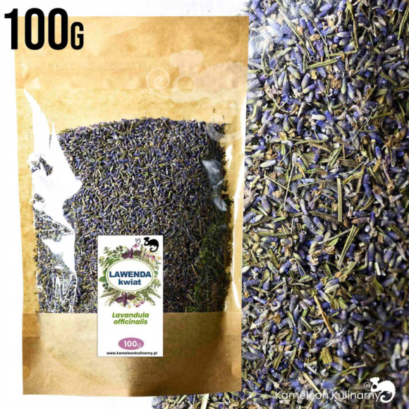 LAWENDA LEKARSKA kwiaty kwiat suszony susz na mole dekoracje 100g 0,1KG