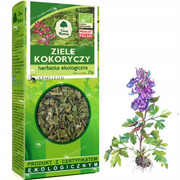 KOKORYCZ ZIELE eko 25g DARY NATURY wsparcie CHOLESTEROL CIŚNIENIE