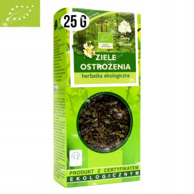 OSTROŻEŃ ZIELE OSTROŻENIA czarcie żebro eko 25G wsparcie TRAWIENIE WĄTROBA