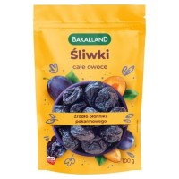 Bakalland ŚLIWKI CAŁE 100g SUSZONE OWOCE śliwka