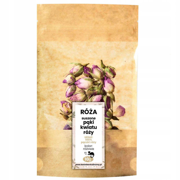 RÓŻA - SUSZONE PĄCZKI KWIATÓW RÓŻY różowe róż 100g RÓŻA - SUSZONE PĄCZKI KWIATÓW RÓŻY różowe róż 100g