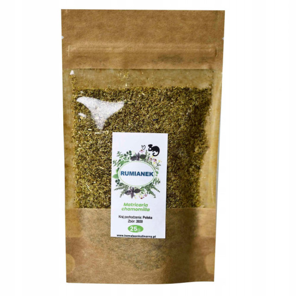 RUMIANEK KWIAT RUMIANKU suszony koszyczek 25g zioło KAMELEON KULINARNY