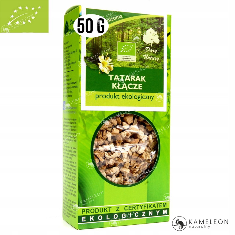 TATARAK KŁĄCZE TATARAKU eko 50g DARY NATURY wsparcie U. POKARMOWY TRAWIENIE