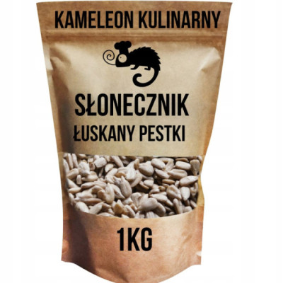 SŁONECZNIK ŁUSKANY 1kg PESTKI 1000g słonecznik pestki KAMELEON KULINARNY
