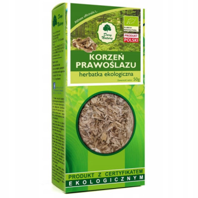 PRAWOŚLAZ KORZEŃ PRAWOŚLAZU eko 50g DARY NATURY właściwości antybakteryjne