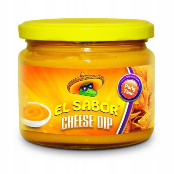 DIP SOS SEROWY 300g 0,3KG do dań naczosów przekąsek słoik EL SABOR DIP SOS SEROWY 300g 0,3KG do dań naczosów przekąsek słoik EL SABOR