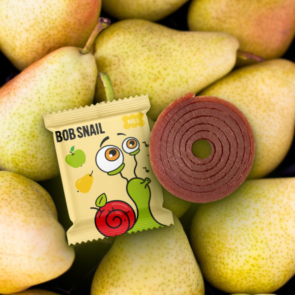 ŚLIMAK BOB SNAIL przekąska owocowa BEZ CUKRU JABŁKO GRUSZKA 10g x10 100G ŚLIMAK BOB SNAIL przekąska owocowa BEZ CUKRU JABŁKO GRUSZKA 10g x10 100G