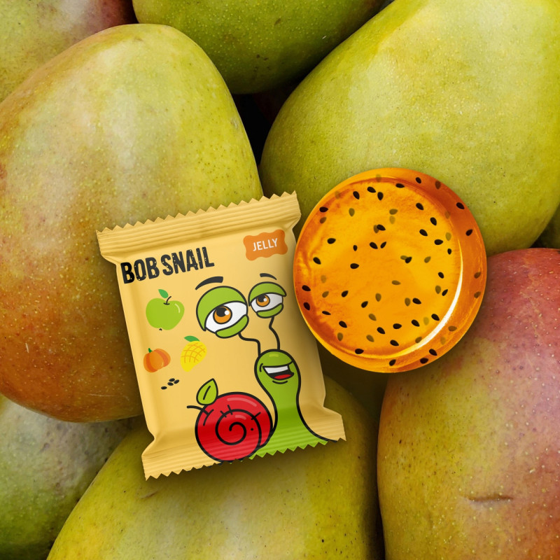 ŚLIMAK BOB PRZEKĄSKA GALARETKA OWOCOWA Jelly JABŁKO MANGO DYNIA CHIA 90G